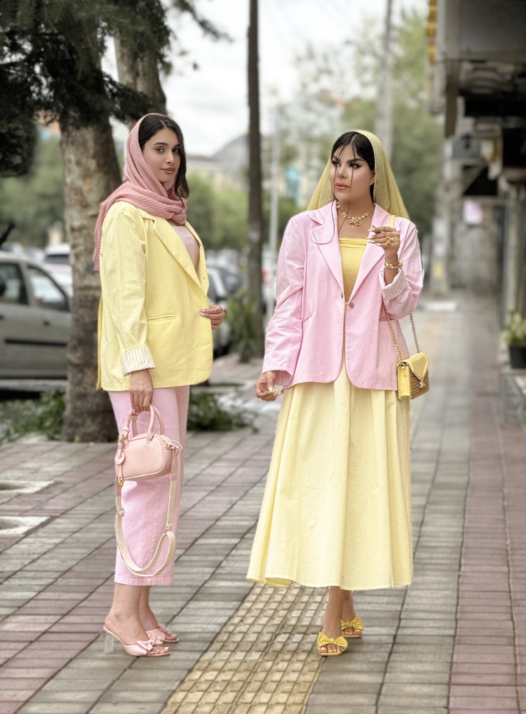 کت لینن صورتی زنانه  | قیمت ویژه خوشه مد کد 10244