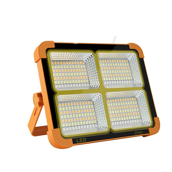 چراغ خورشیدی سولار Solar LED Light اورجینال با پاوربانک | 288 لامپ ضدآب 1000 وات مناسب باغ، ویلا و قطعی برق کد M30001
