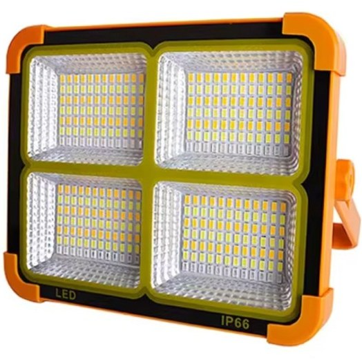 چراغ خورشیدی سولار Solar LED Light اورجینال با پاوربانک | 288 لامپ ضدآب 1000 وات مناسب باغ، ویلا و قطعی برق کد M30001